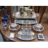 LARGE QUANTITY OF VARIOUS SILVER PLATEDWARE