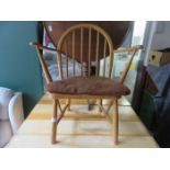 SMALL ERCOL STYLE CHILDS ARMCHAIR