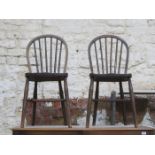 PAIR OF ERCOL STYLE KITCHEN CHAIRS