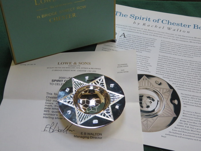 BOXED LIMITED EDITION "SPIRIT OF CHESTER" BOWL, TO CELEBRATE THE MILLENNIUM, NUMBER 11 OF 250,
