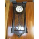 MAHOGANY CASED WALL CLOCK