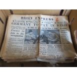 PARCEL OF MAINLY WORLD WAR II NEWSPAPERS
