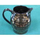 WEDGWOOD QUEENSWARE 'LIVERPOOL JUG- SUCCESS TO THE CROOKED BUT INTERESTING TOWN OF BOSTON',