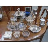 LARGE QUANTITY OF VARIOUS SILVER PLATEDWARE