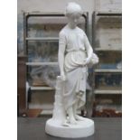 COPELAND UNGLAZED PARIAN FIGURE,