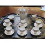 ROYAL ALBERT SAFARI FIFTEEN PIECE COFFEE SET