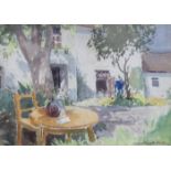 WILLIAM HOGDATH RI, RBC, FRAMED WATERCOLOUR- THE ARTIST'S COTTAGE,