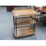 ERCOL GOLDEN DAWN THREE TIER TEA TROLLEY