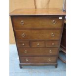 STAG BEDROOM CHEST OF SEVEN DRAWERS