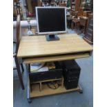 TOWER COMPUTER AND ACCESSORIES PLUS COMPUTER DESK