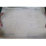 PARCEL OF 1970s MECCANO FACTORY SHOP FLOOR PLANS,