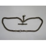 HALLMARKED SILVER ALBERT WATCH CHAIN