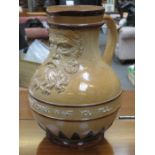 DOULTON LAMBETH GLAZED POTTERY JUG- FILL WHAT YOU WILL, DRINK WHAT YOU FILL,