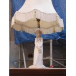 LLADRO STYLE FIGURE FORM TABLE LAMP