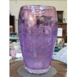 WHITEFRIARS STYLE PURPLE GLASS VASE