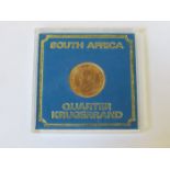 1980 GOLD PROOF SOUTH AFRICA QUARTER KRUGERRAND