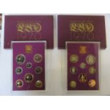 TWO 1970 COIN OF BRITAIN PROOF SETS