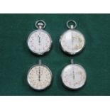 FOUR MILITARY STOP WATCHES