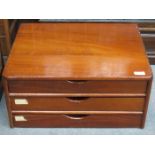 SMALL MAHOGANY THREE DRAWER CHEST