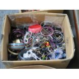 BOX OF COSTUME JEWELLERY