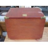 BRASS MOUNTED CAMPAIGN STYLE FILING BOX