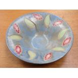 ROYAL DOULTON STONEWARE LEAF DECORATED BOWL,