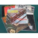 PARCEL OF BEATLES VINYLS INCLUDING PLEASE, PLEASE ME, ETC.