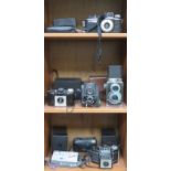 PARCEL OF VARIOUS VINTAGE CAMERAS,