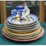 VARIOUS ASHETTES AND OTHER CERAMICS INCLUDING CAPODIMONTE