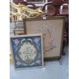 EMBROIDERED FIRESCREEN AND EMBROIDERED PICTURE