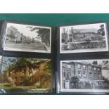 THREE ALBUMS OF VARIOUS POSTCARDS INCLUDING MILITARY, SAILING SHIPS, SOLDIERS AND CHESHIRE, ETC.