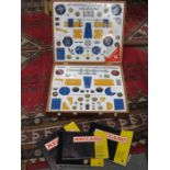 WOODEN CASED MECCANO OUTFIT No9 SET, WITH MANUALS,