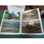 FOUR BOXES OF VARIOUS POSTCARDS INCLUDING CIVIL AND MILITARY AIR CRAFTS, MOTORCYCLES AND TRAINS,