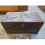 CARVED CAMPHOR CHEST