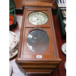 MAHOGANY CASED WALL CLOCK