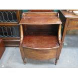 BOW FRONTED MAHOGANY SIDE CABINET