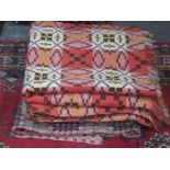 TWO DECORATIVE WELSH BLANKETS