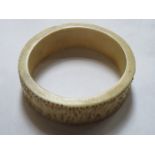 CARVED AFRICAN STYLE BANGLE
