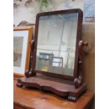 VICTORIAN MAHOGANY BEDROOM SWING MIRROR