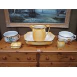 ROYAL WINTON CERAMIC JUG AND BOWL SET PLUS TWO CHAMBER POTS