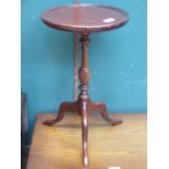 MAHOGANY TRIPOD WINE TABLE