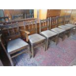 FIVE AND ONE ERCOL DINING CHAIRS