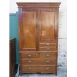 VICTORIAN MAHOGANY COMBINATION WARDROBE