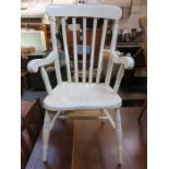 PAINTED COUNTRY STYLE ARMCHAIR