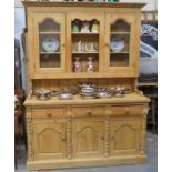 STRIPPED PINE KITCHEN DRESSER