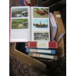 VARIOUS ALBUMS CONTAINING LARGE QUANTITY OF VARIOUS POSTCARDS,