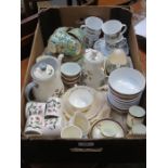 PARCEL OF VARIOUS PART TEA SETS INCLUDING WEDGWOOD MAYFIELD, CAULDON, GRIMWADES,