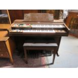 YAMAHA ELECTRIC ORGAN AND PIANO STOOL PLUS CONTENTS