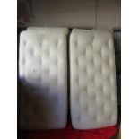 TWO DAVENPORT MODERN SINGLE BEDS WITH MATTRESSES