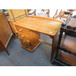 PINE FOUR DRAWER WRITING DESK